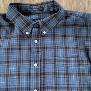 Vintage Sir Pendleton 100% Virgin Wool Plaid Shirt Men's XL Button Long Sleeve